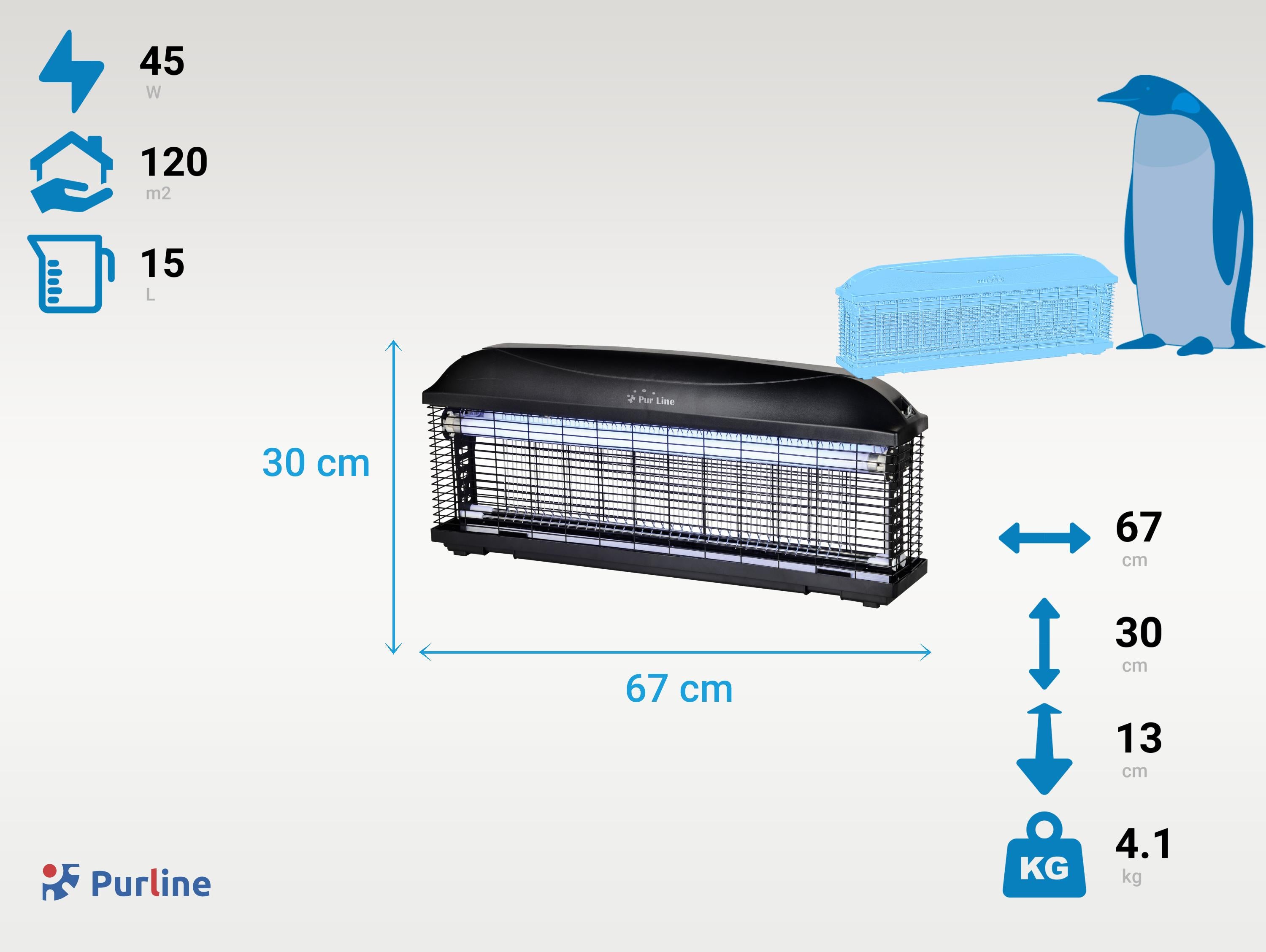 Tue Insectes Électrique 45W avec lumière ultraviolette