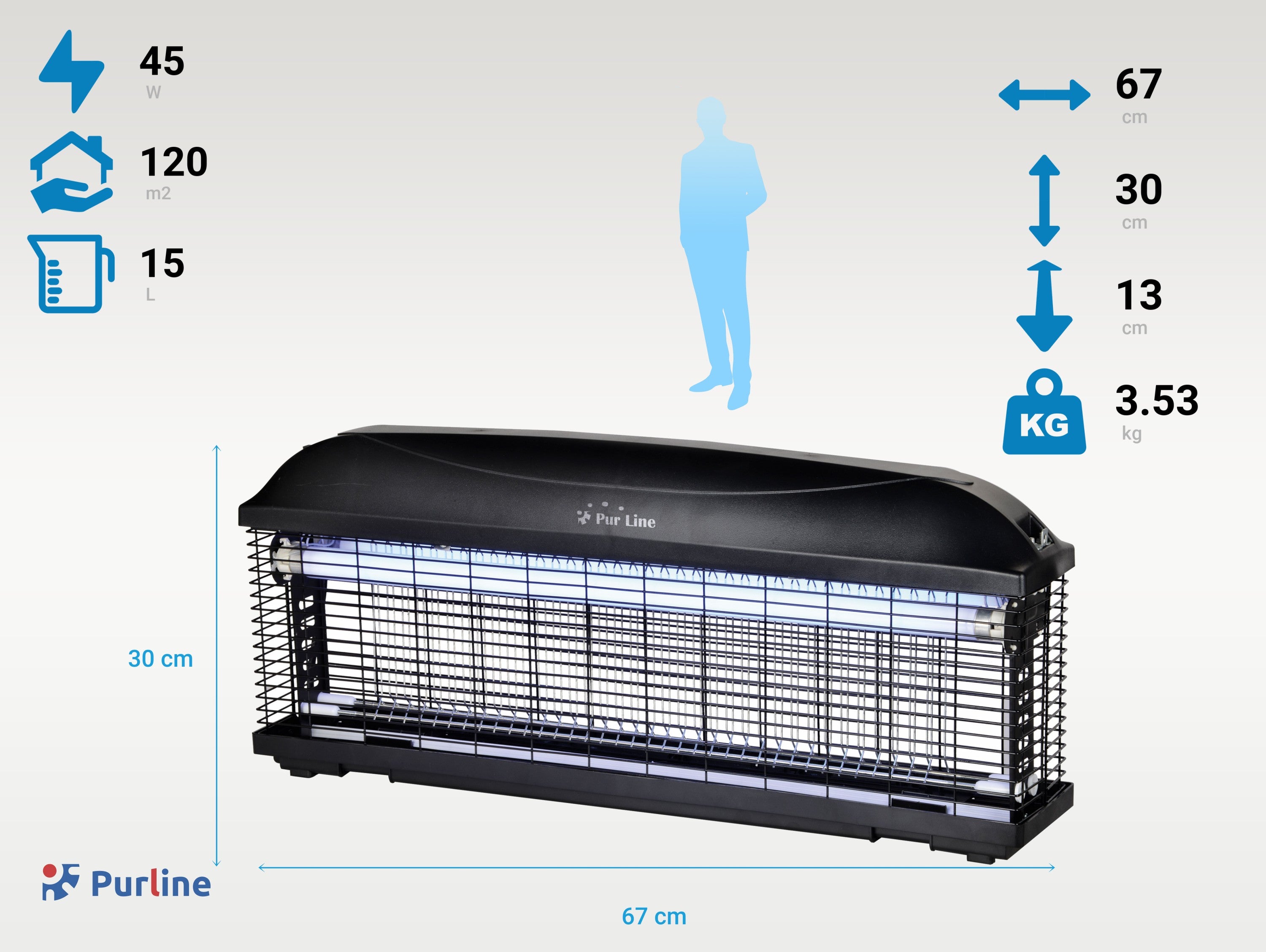 Tue Insectes Électrique 45W avec lumière ultraviolette