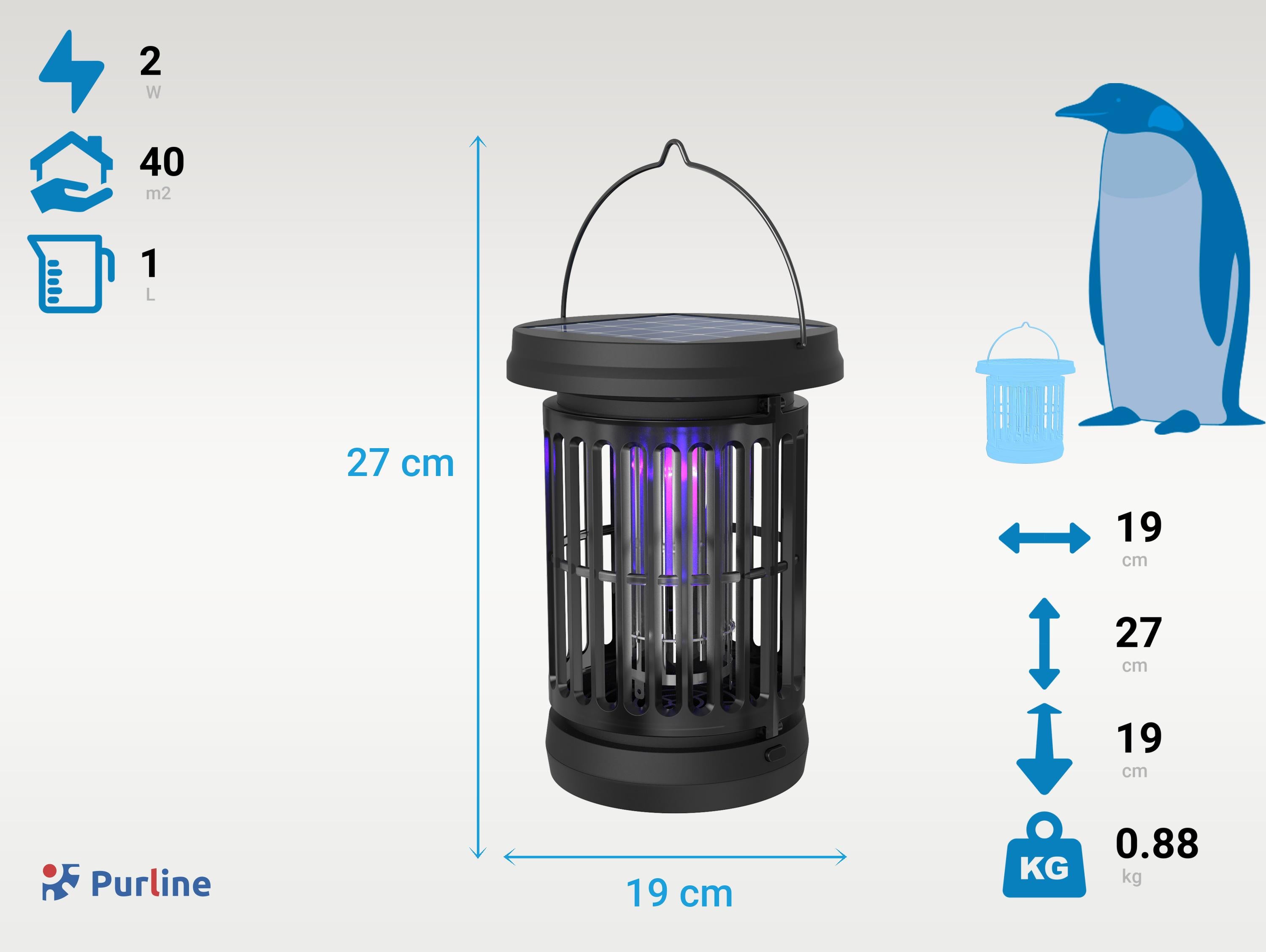 Insecticide solaire pour 40m2