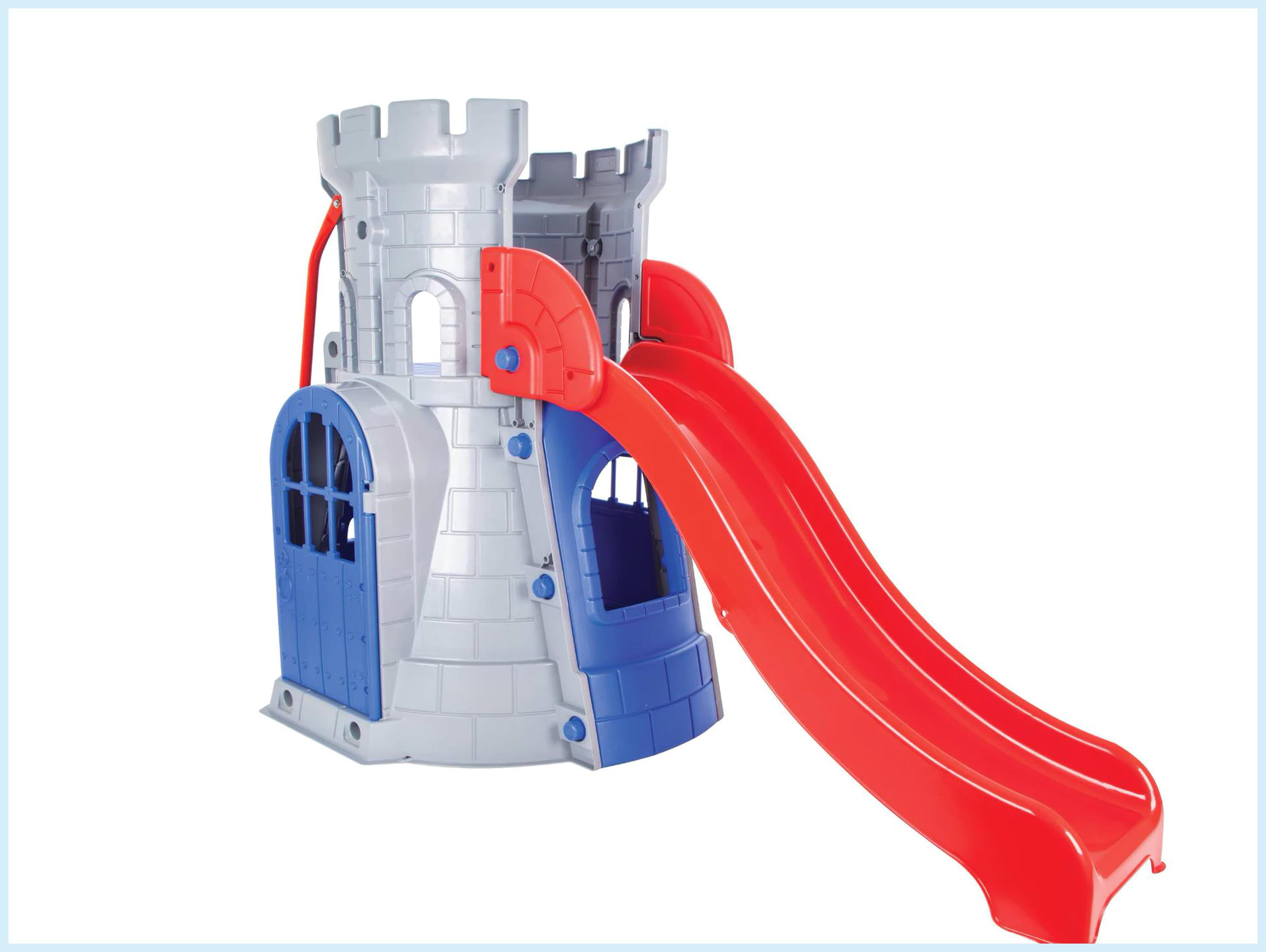 Château pour enfants en plastique avec toboggan CASTLE SLIDE