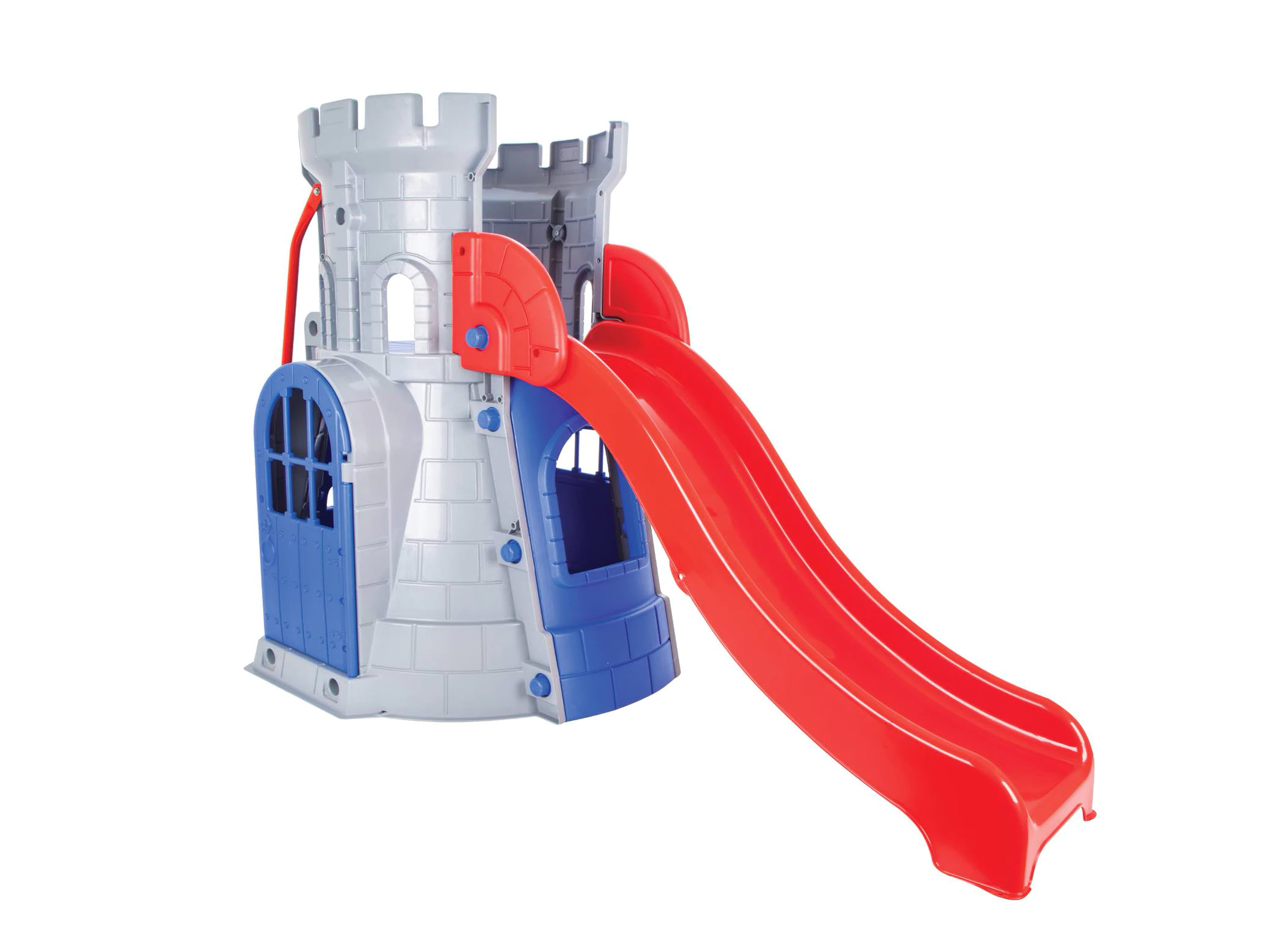 Château pour enfants en plastique avec toboggan CASTLE SLIDE