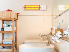 Chauffage halogène 1200W poêle salle de bain