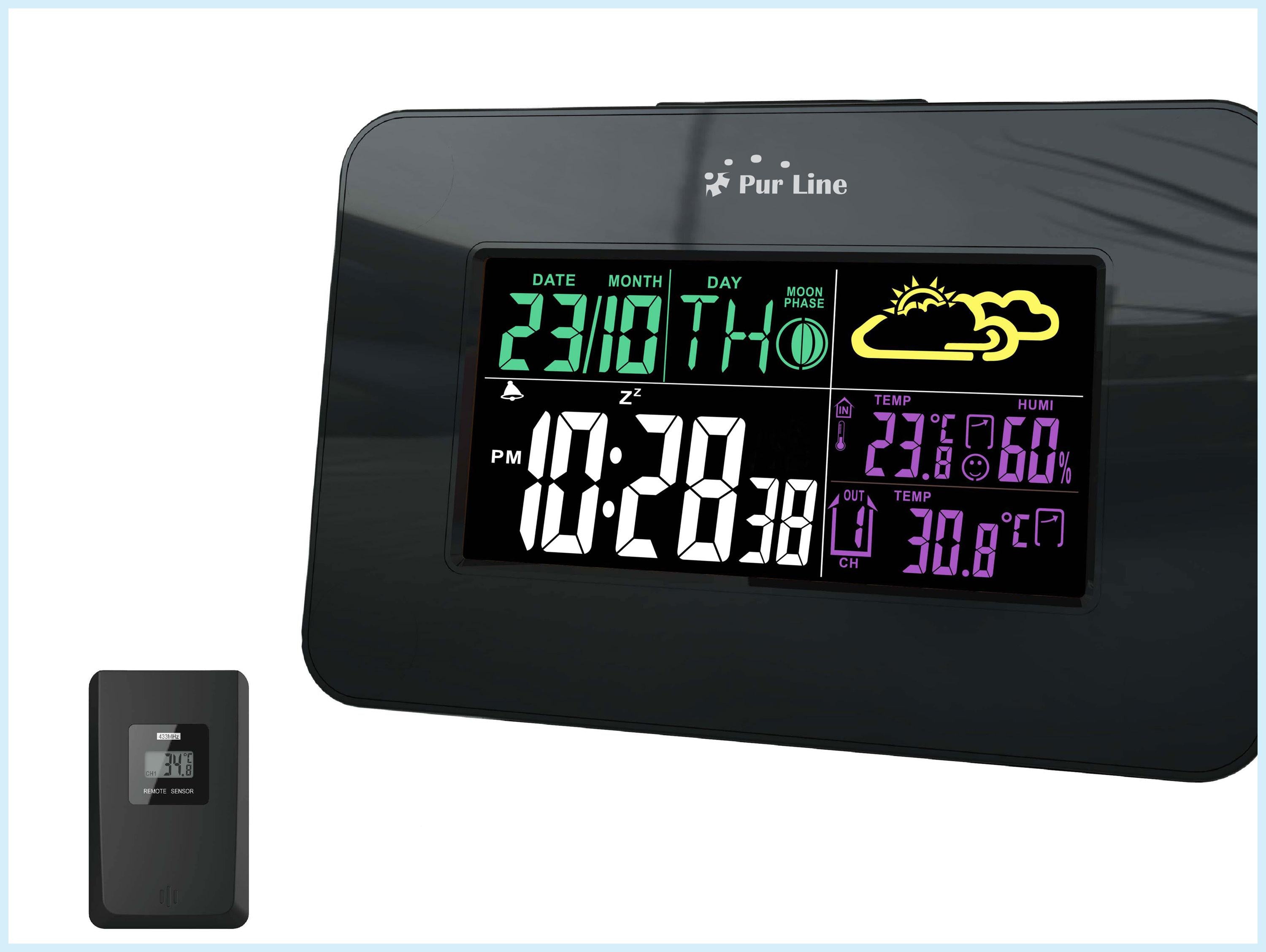 Thermomètre de voiture à l'intérieur extérieur LCD compteur de température  à affichage numérique avec câble de 1,5 m, thermomètre pour voiture